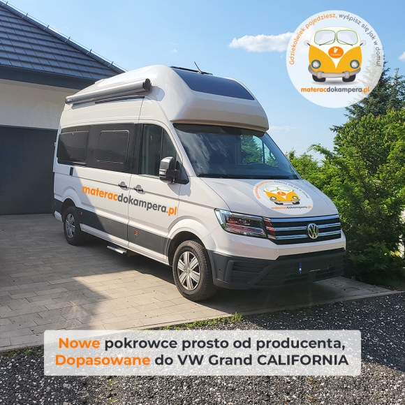 Grand California pokrowce na materace - łóżko tył - Szary